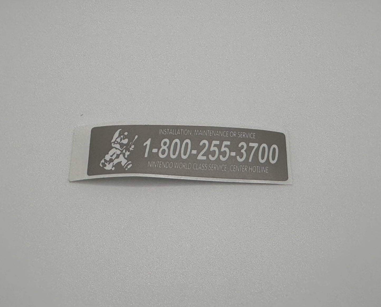 Game Boy Original DMG-01 Service Sticker Label