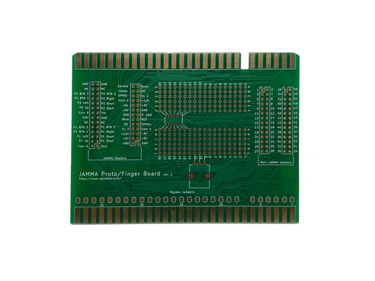 JAMMA Proto/Fingerboard prototype adapter PCB